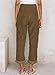 Acelitt Woman Corduroy Pants Trousers High Waisted Fashion Casual Loose Fall Straight Leg Pants Brown Medium