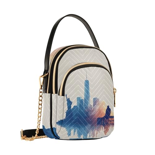 New York City Crossbody Bags for Women Detachable Strap Purses Shoulder Bag Travel Handbags2