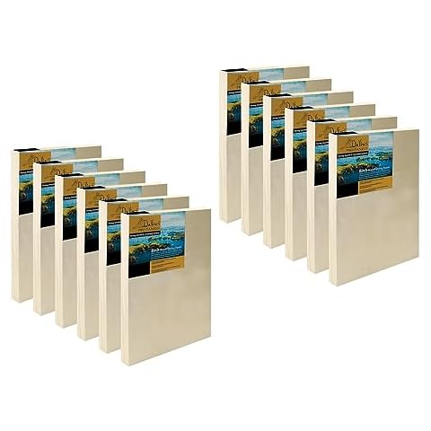 DaVinci Wood Panel Pro Birch Wood Painting 7/8'' Panel (Single) 6x6'' - 12 Pack Cover