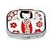 Produktbild Nette Illustration einer japanischen Puppe Kokeshi In Re Pillenetui für Jugendliche Multi Pillenetui Tablet-Halter Wallet Organizer-Etui für die Tasche oder Geldbörse