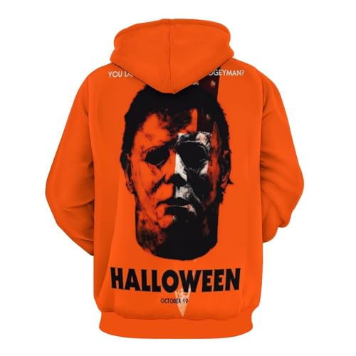 ZHANGXM Adult Sweater Sweatshirts Halloween Michael Myers Casual Long Sleeve Pullover Sweatshirt Outfits Fall Clothes3