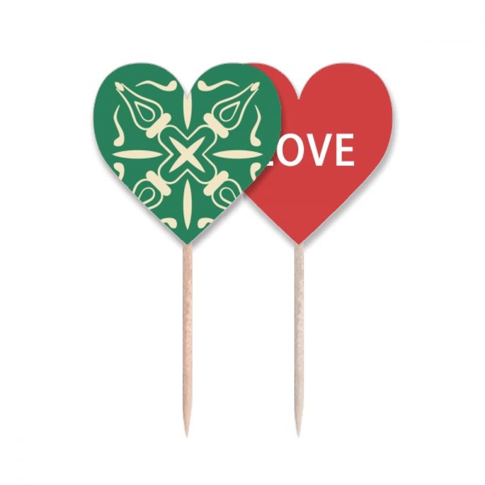 Cure-dents Talavera drapeau cœur vert idéal pour vos apéritifs et tapas entre amis