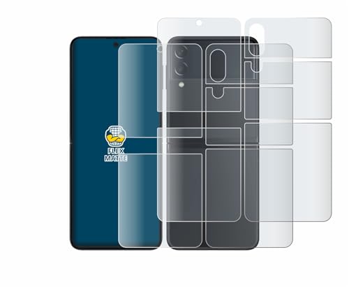 brotect Protection Intégrale 3D Incurvé Matte pour Samsung Galaxy Z Flip 3 5G (Avant+Arrière) (2 Pièces) - Couverture Complète, Protection Écran