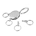 HomeJo 2 Pcs Multi-ring Detachable Key Ring Keychain, Round Shape