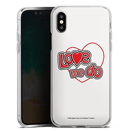 DeinDesign Coque en Silicone Compatible avec Apple iPhone XS Etui Silicone Coque Souple Love Me Do The Beatles Musique - Les Beatles, Paul McCartney, John Lennon, RIngo Starr, George Harrison DeinDesign Coque en Silicone Compatible avec Apple iPhone XS Etui Silicone Coque Souple Love Me Do The Beatles Musique