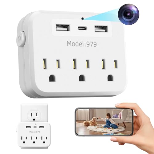 1080p Wi-Fi Hd Hidden Surveillance Camera; Wireless Wall-Mounted Camera With Motion Detection And Loop Recording; Supports Fast Charging And Remote Monitoring; Designed Specifically For Home Security