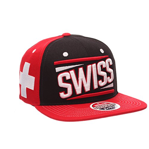 Zephyr Swiss Country Flag Soccer Victory Snapback miniatura 1