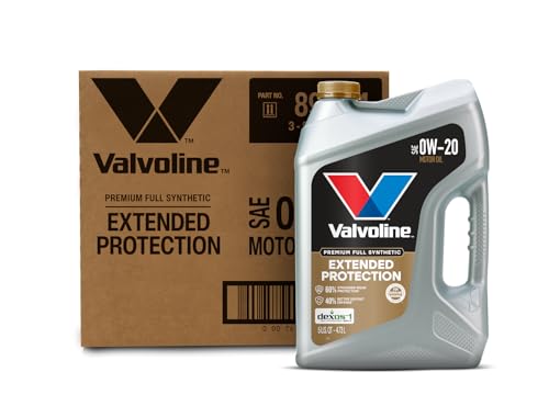 Image of Valvoline Extended Protection Full Synthetic Motor Oil SAE 0W-20 5 QT, Case of 3