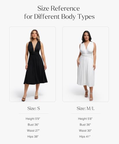 Image of Popilush Bridesmaids Dresses - Mother of Bride Infinity Shapewear Formal Wedding Guest Midi Dress for Women