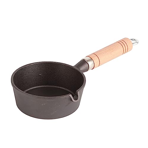 Tissting PequeñA De Hierro Fundido Para Huevos - SartéN Mini Antiadherente 15cm, PequeñA SartéN De Aceite Especial, MinisartéN De Hierro Fundido, Mini SartéN Para Huevos Fritos (13 * 4cm)