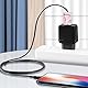 DiyGody 4 Stück Anti-Breaking Kabelschutz für iPhone Ladegerät, Niedliches Wellenförmiges Kabel mit Marmormuster Zubehör Schützen Ladekabel, Handys Ladekabel Mauskabel USB-Kabel