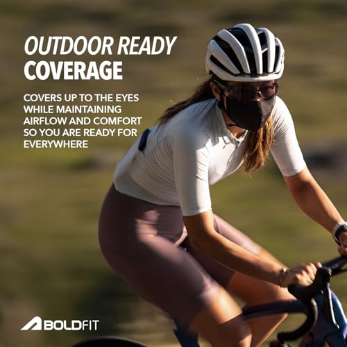 Image of Boldfit Masks for Men & Women, UPF 50+ UV Protection, Breathable Face Mask with Ice Silk Cooling, Adjustable Fit, Moisture-Wicking, Anti Pollution Reusable for Cycling, Travel & Outdoor Sports