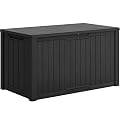YITAHOME XXL 240 Gallon Large Outdoor Storage Deck Box for Patio Furniture, Outdoor Cushions, Garden Tools and Sports/Pools Equipment, Weather Resistant Resin, Lockable (Black)