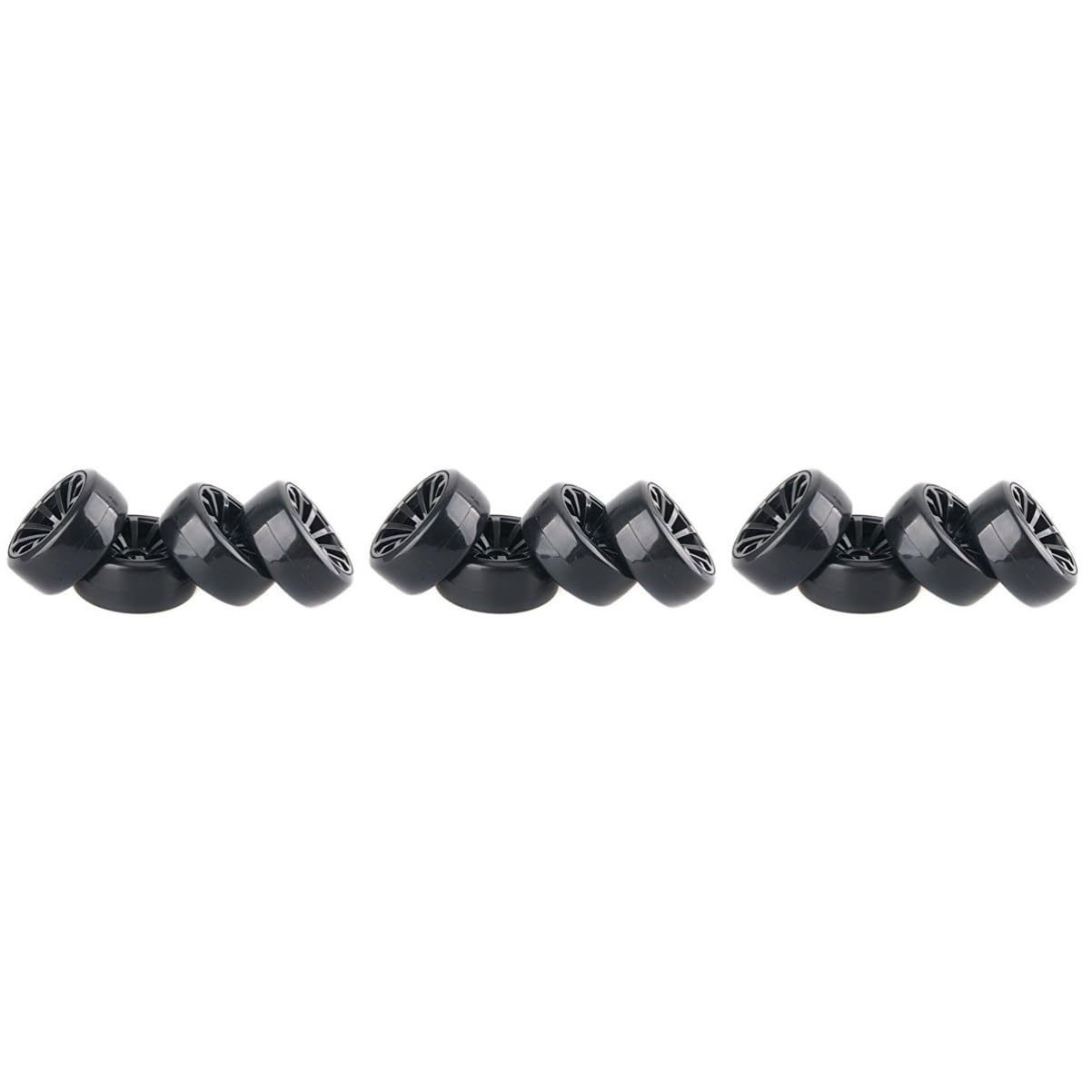 Toyvian 12pièces Roues De Pneu Plastique pour Voitures De Course Jantes avec Équipement De Remplacement pour Hpi Et Voitures Drift