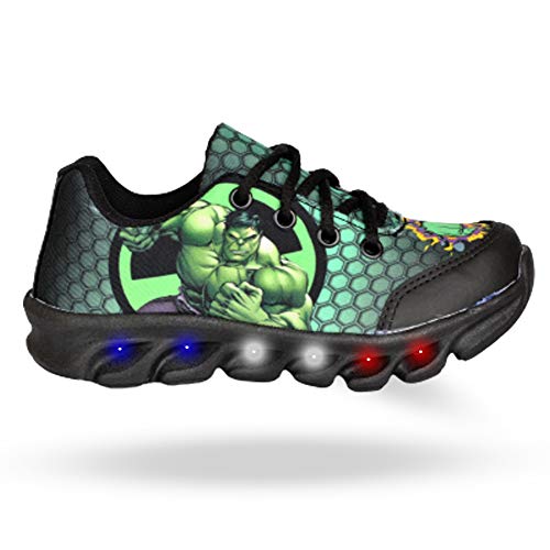 Tênis Masculino Infantil Led Luzinha Hulk Promoção (31)