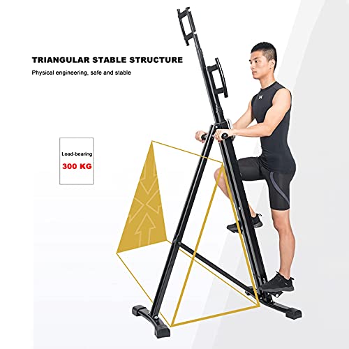 Image of Home Vertical Climber, Folding Exercise Climbing Machine with 4 Height Adjustable and Digital Monitor for Home Body Tra