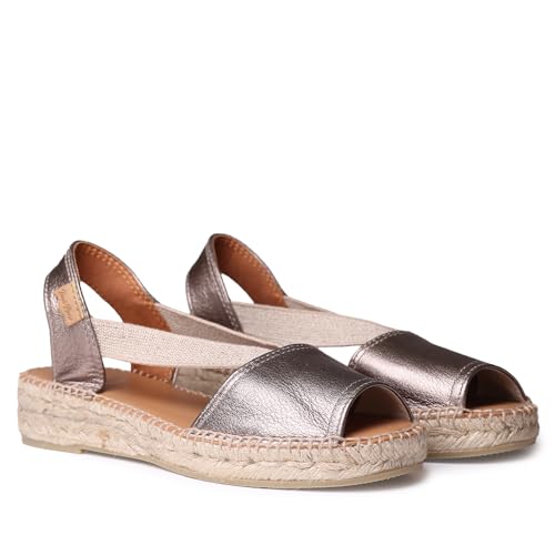 Toni Pons - ETNA - Flat leather sandal with elastics