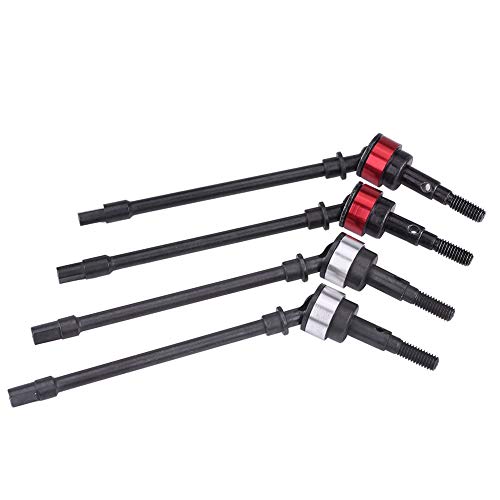 RASTKY 4 Pcs CVD Steel Front Axle Drive Shafts for Axial SCX10 RC Car - Replacement Parts