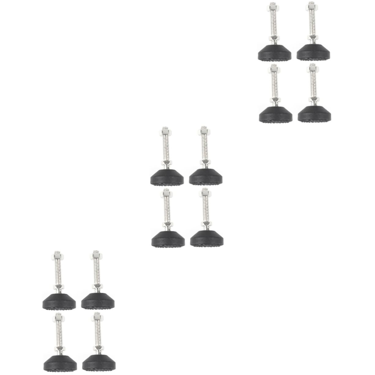 BESTonZON 12 Pcs L Brackets Heavy Duty Furniture Stand Metal Desk Legs Closet Leg Leveler Floor Couch Heavy Duty Furniture Lifter Table Leg Leveler Table Levelers Pro Accessories Chair M12