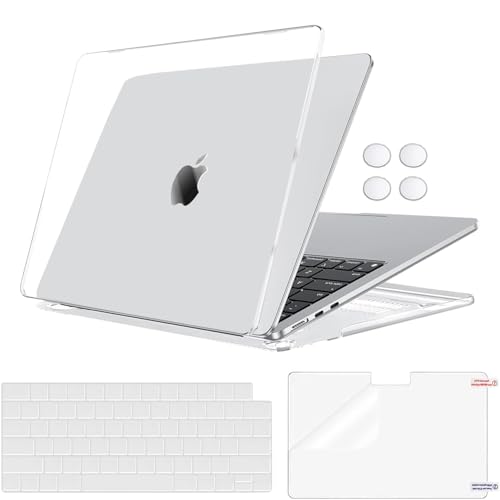 Image of Sounce Case for MacBook Air M2 A2681 13.6 inch Case Cover Plastic Hard Shell for Apple MacBook Air M2 Waterproof Case and Back Cover with TPU Keyboard Skin Cover & Screen Protector