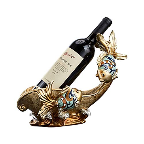 NYKK Ornamento de Escritorio Titular de Mesa Vino de Alta Gama de Materiales de Resina Estatua Regalo Crafts Perfecto for la decoración casera y la decoración de la Cocina artesanías decoración
