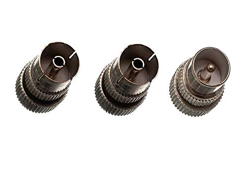 36 x 36 connecteurs de câble coaxial d'antenne – 24 femelles, 12 mâles