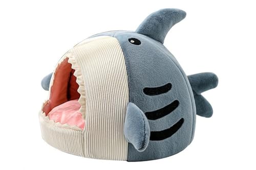 Conutoo寝床 ペットハウス 冬寒さ対策 ソフトケージ 冬用 暖かいぐっすり眠れる休憩所 滑り止め 室内用 猫 ハウス かわいい 猫ベッド ペットベッド 冬用 暖かい ふわふわ 猫用 ベ ッド 小型犬 キャットハウス クッション (M,ブルー)