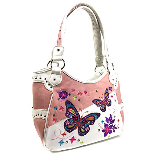 Bolso Tote Bordado con Diseño de Flores y Mariposas miniatura 3