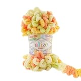 ALİZE Alize Puffy Color Yarn Baby Blanket Yarn Lot of 5 skeins 500gr 50yds 100% Micropolyester Soft