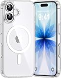 Immagine di Opkiegrn Cover Magnetica Compatibile con iPhone 17 Custodia Trasparente Hard PC Anti-Graffio Antiurto Case con Paraurti in TPU Flessibile Morbido, Transparente
