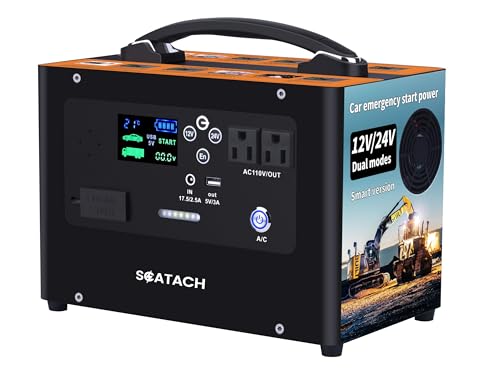 10000A Jump Starter 24V Car Battery Jumper Starter for All Gas & All Diesel Engines Heavy Duty Jump Starters Truck Jump Starter Power Station for Camp