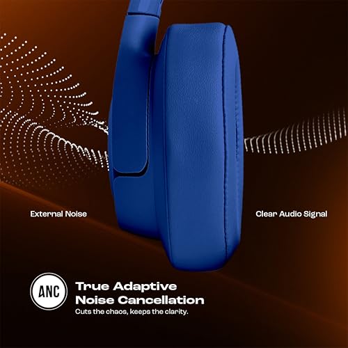 Image of JBL Tune 770NC Wireless Over Ear ANC Headphones with Mic, Upto 70 Hrs Battery, Speed Charge : 5 min Charge Gives up to 3H of Playback, Customized EQ, Google Fast Pair, Dual Pairing, BT 5.3 (Blue)