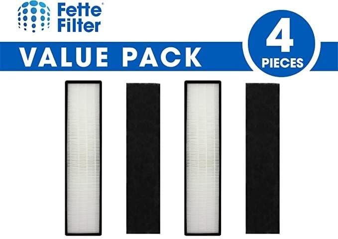 Fette Filter - True HEPA Filter 2 Pack Compatible with FLT5000 FLT5111 AC500 Series, Filter C - Compatible with AC5250PT AC5300B AC5350 AC5350B AP2800CA - Pack of 2