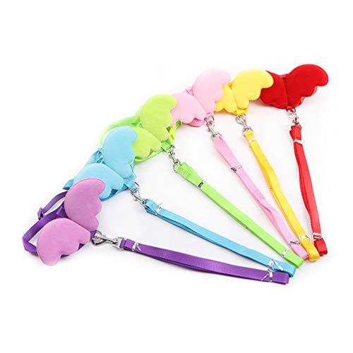 balacoo Small Animal Harness Safety Walking Vest and Leash Set - Adorable Angel Wings Design Adjustable Leashes Comfort… - Image 7