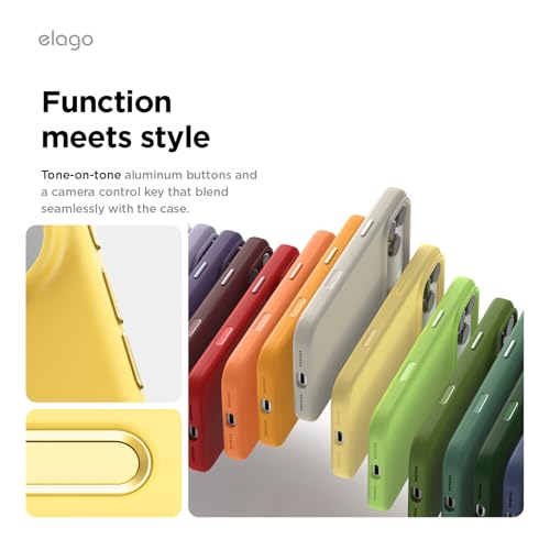 Image of elago Premium Magnetic Silicone Case for iPhone 17 Pro Max Yellow