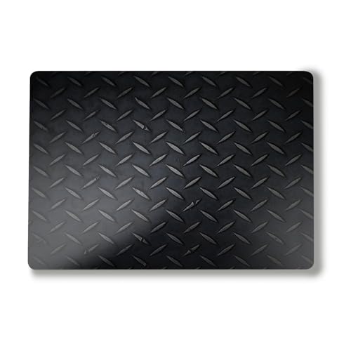 Laptop Skin Compatible with Surface Laptop 7 15" (2024) - Black Diamond Plate - Premium 3M Vinyl Protective Wrap Decal Cover - Easy to Apply | Crafted in The USA by MightySkins