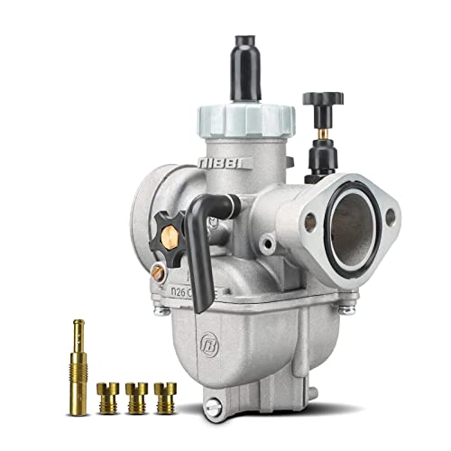 NIBBI PE26mm Carburetor with Carb Jets for 150cc-200cc Flange Motorcycle Engines - Compatible with Apollo TAOTAO Scooter Dirt Bike Mini Bike
