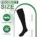 Cozypower 8 Pairs Scottish Kilt Hose for Men Ribbed Kilt Socks Black Knee High Socks Breathable Tube Scottish Accessories for St. Patrick's Day Party Favor, Size L