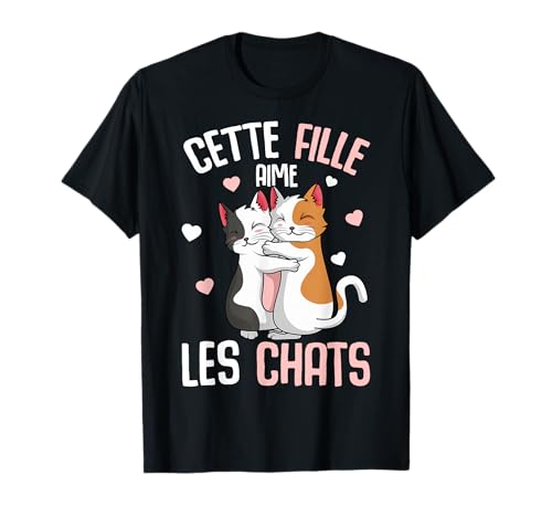 Cette Fille Aime Les Chats Enfant Chat T-Shirt