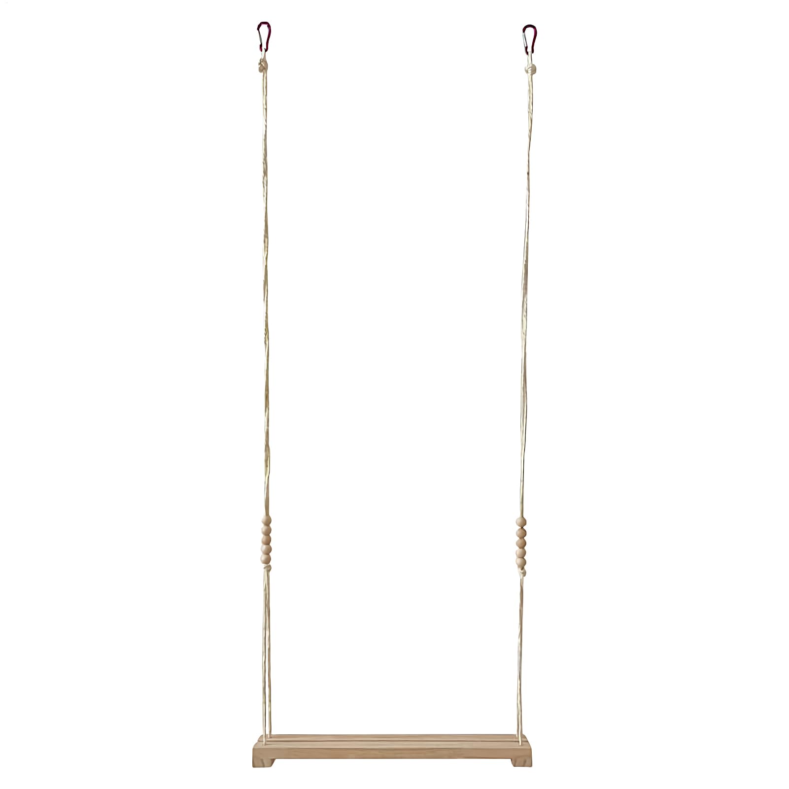 Chicken Swing, Poultry Perch, Hen Toy, Natural Wooden Bar, Easy Hanging Ropes, Backyard Coop Use, 15.55x2.76x43.31 Inches Wood, Rustic Chicken Swing, Boredom Buster