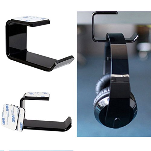 Republe 3M Adesivo Acrilico Cuffie Staffa di Supporto sotto la scrivania Parete Porta Cuffia Auricolare Gancio Sticky Display Stand