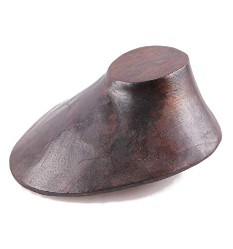 Coco Papaya Buste présentoir à colliers en bois massif chocolat