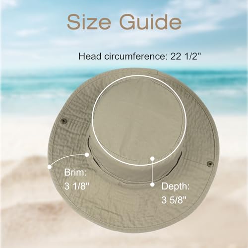 Image of Bucket Hat Wide Brim UV Protection Sun Hat Boonie Hats Fishing Hiking Safari Outdoor Hats for Men and Women