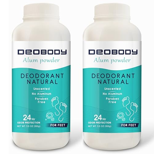 100% Natural Alum Foot Powder