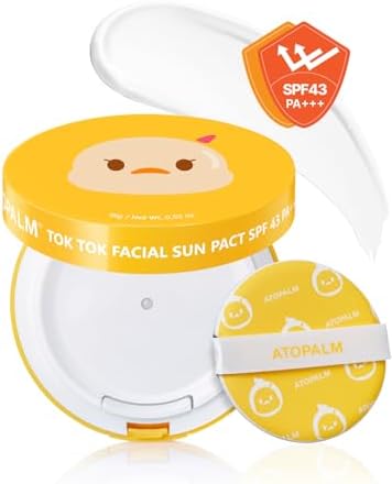 ATOPALM Tok Tok Facial Sun Pact SPF43 PA+++, 0.5 oz (15g)