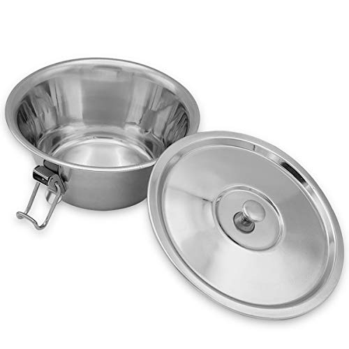 Flanero con Tapa y Cierre de Acero Inoxidable, Recomendado para Postre y Flan, Molde Flanera Ø14 cm