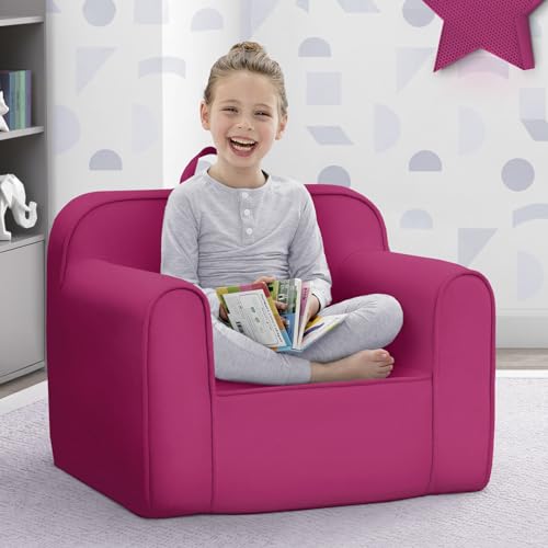 Image of Delta Children Cozee Chair -Foam Kids Chair for Ages 18 Months and Up, Hot Pink