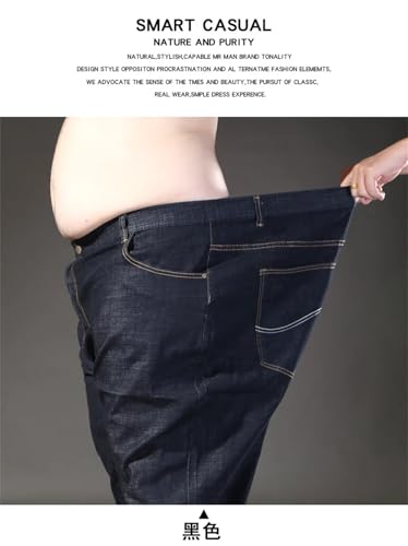 Men's Stretch Jeans Oversize Mens Elastic Stretch Denim Trousers Male Jean Pants4