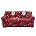 Świąteczny pokrowiec na sofę, 2/3/4-osobowa gruba pluszowa poszewka na kanapę dopasowana narzuta na sofę, elastyczne pokrowce na kanapę, zmywalny ochraniacz mebli, dekoracja, czerwony