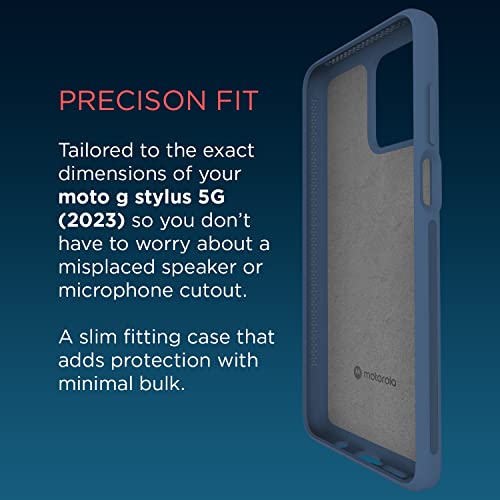 Image of Motorola Moto G Stylus 5G (2023) Textured Protective Dusk Blue Case | Precision fit Shock Absorbing Cases for Enhanced Phone Grip, Style, Drop Protection for Your Moto G Stylus 5G 2023